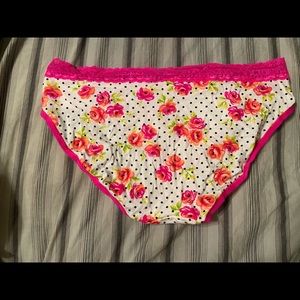 Floral and polka dot Victoria Secret panties
